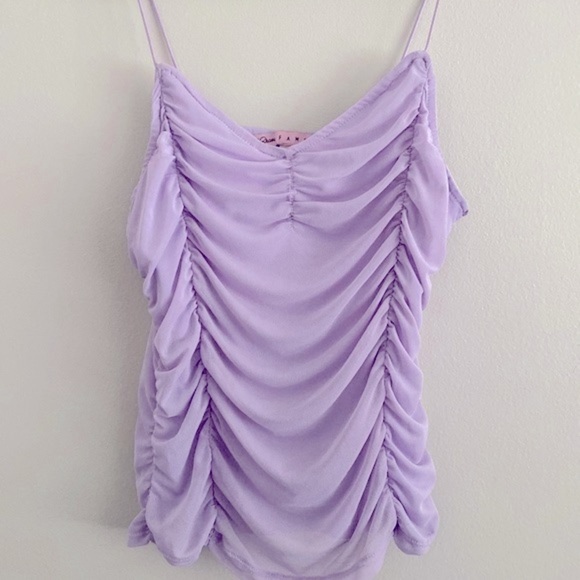 Y2K vintage lilac mesh cami top - Picture 1 of 6
